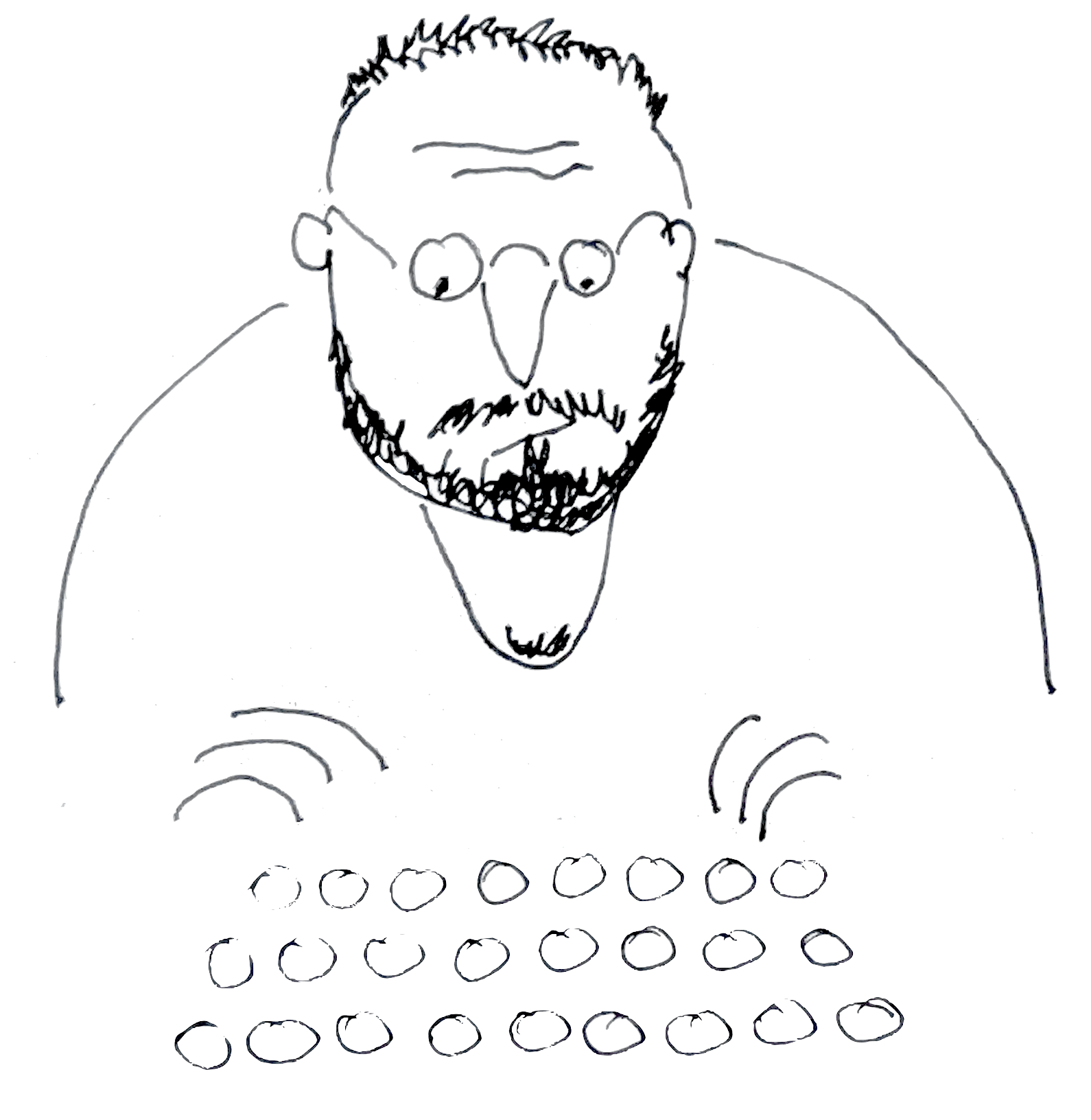 Illustration of a writer at a desk